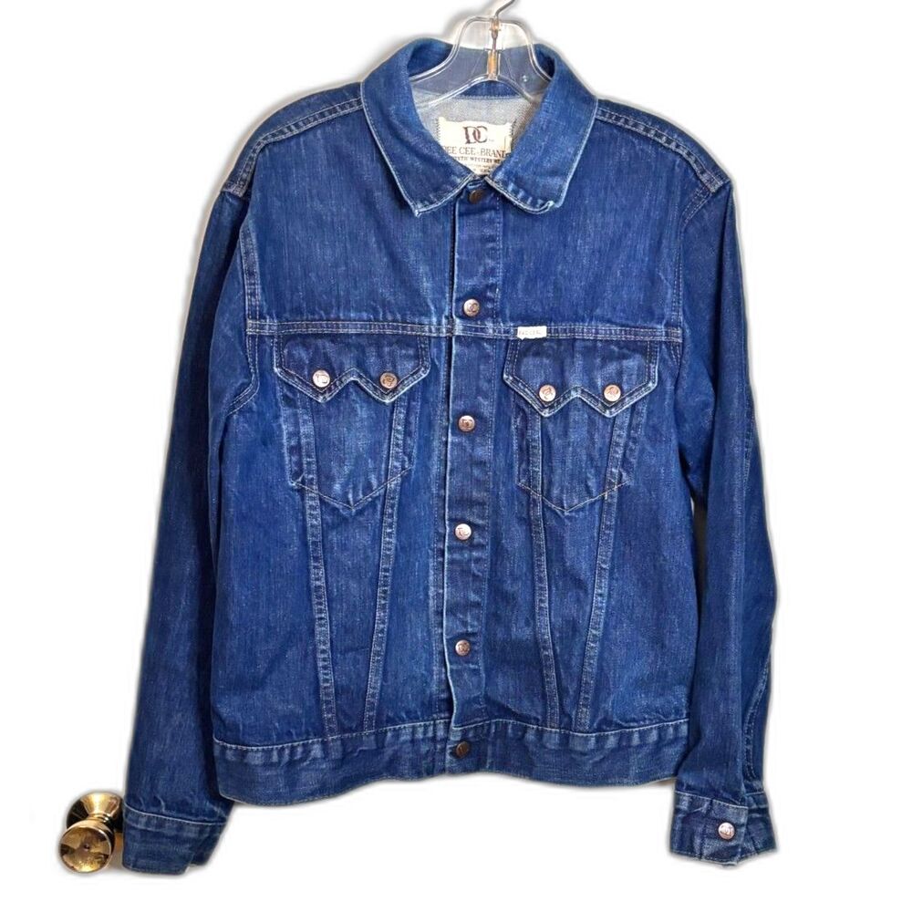 Vintage Dee Cee Brand Western Denim Jacket Made in USA Size 10